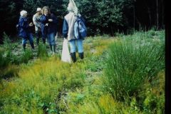 2001 New Junction Canal. l to r - Pip Seccombe, unknown person, Frank Devine's daughter, Helen Kirk.