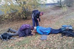 Moss walk at Austerfield Mosaic Trust reserve 10 Nov 2024.
