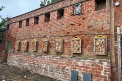 Bee Hotels in walled garden - Woodfield CP.