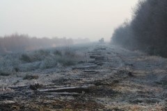 Internal railway being removed, Hatfield Moor (21 Dec 2006).