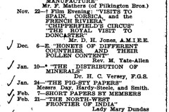 DSS Winter Programme 1950-51
