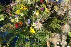 Floral decorations made by Louise for her funeral.