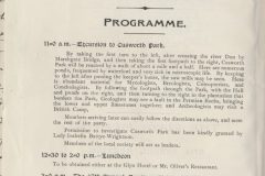 YNU 47 Annual Meeting, Doncaster 1908. Pasted in DSS Minute Book 5 p131 (1906-1913)