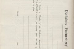 YNU 47 Annual Meeting, Doncaster 1908. Pasted in DSS Minute Book 5 p131 (1906-1913)