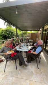 Nats enjoying tea & scones after meeting